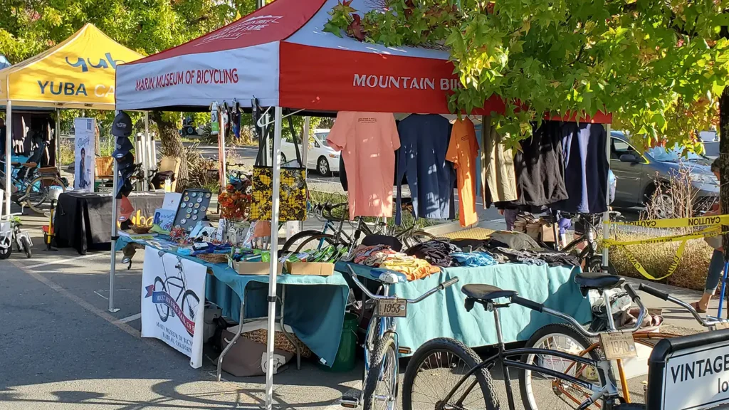 Marin Museum of Bicycling Bike Swap Booth