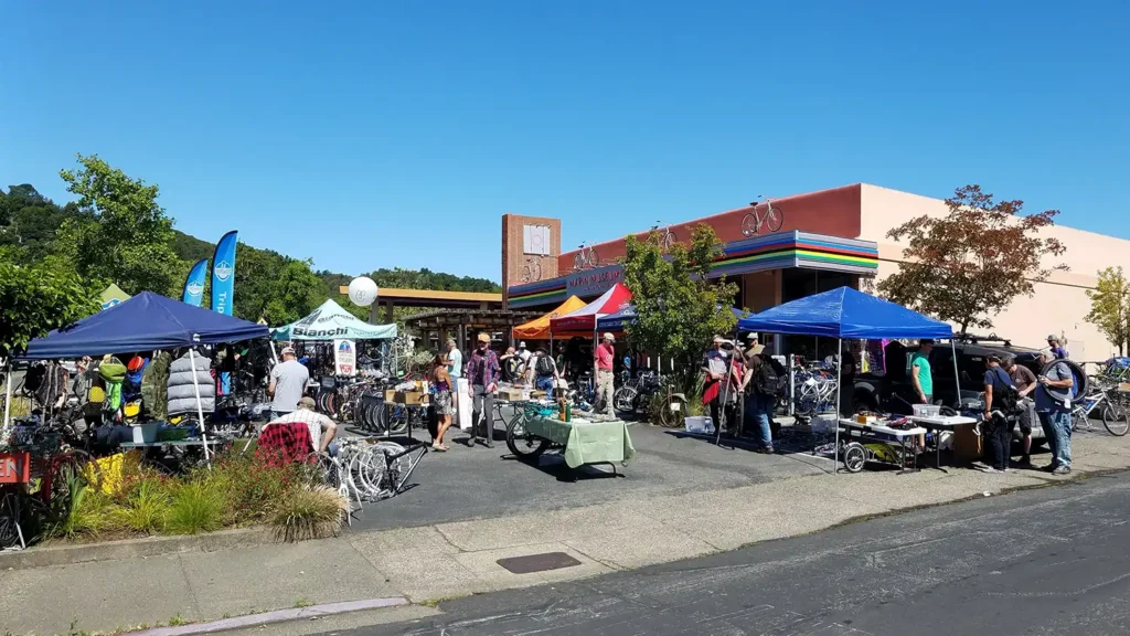Marin Museum of Bicycling Bike Swap Booths